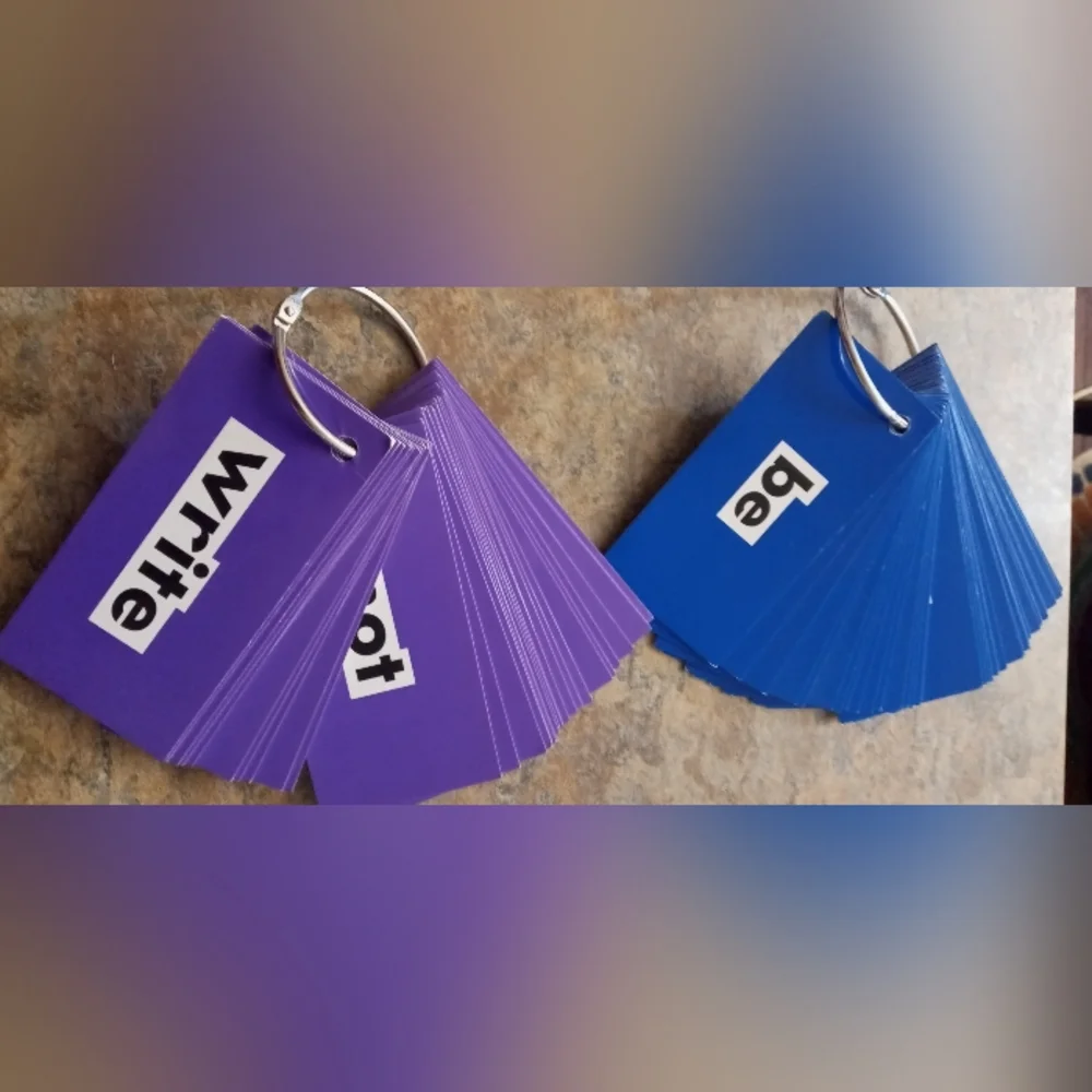 Educational Flash Card Ring Set  Learning Cards set of #5 teacher tools
